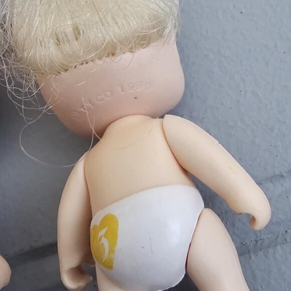 [*3 Items For $20 In Bundle*] 1990 (2) Vintage Tyco Quints Baby Dolls #3 - Picture 3 of 4